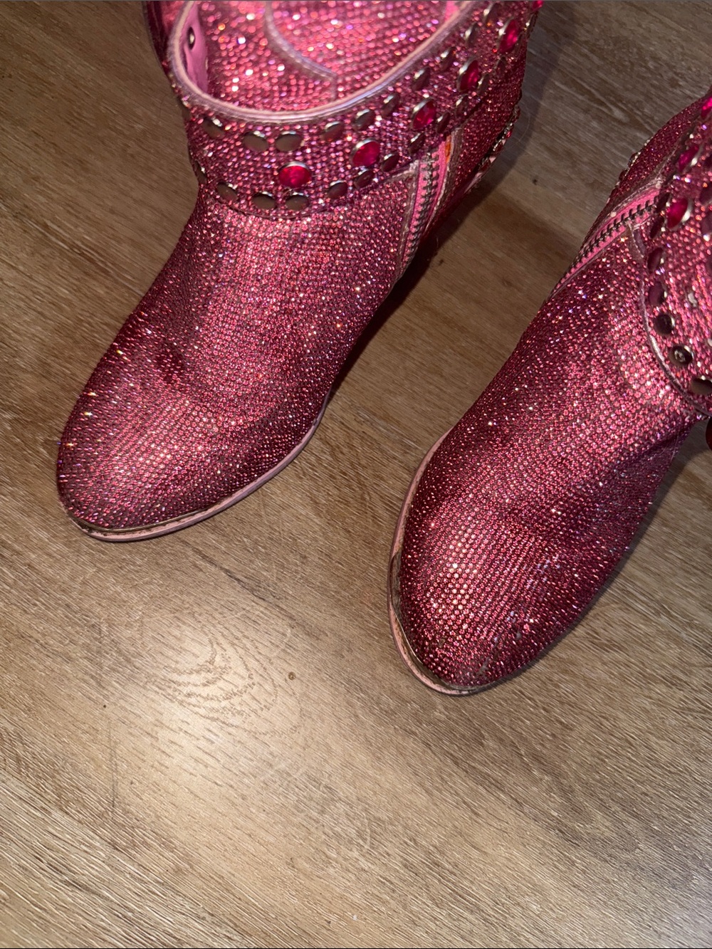Club exx dolls kill Pink rhinestone Cowboy Boots Dolly Parton - Picture 9 of 11